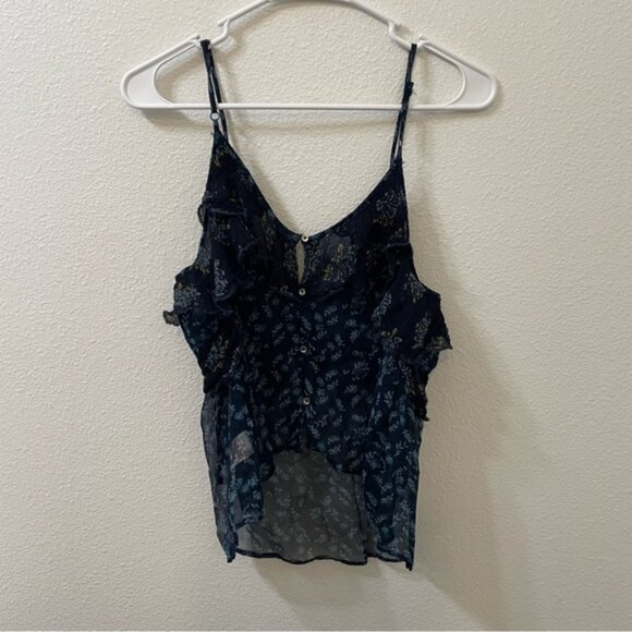 Free people let tank top floral blue small - Picture 3 of 3